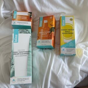 Bliss Skincare full size products